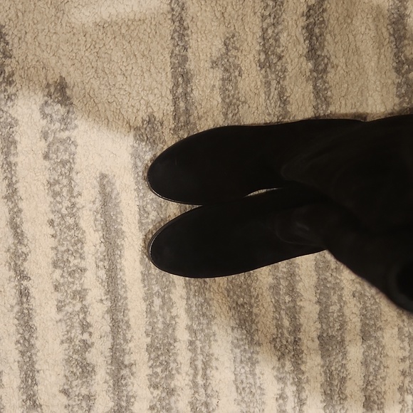 Lola Cruz black suede over the knee boots - Picture 4 of 10